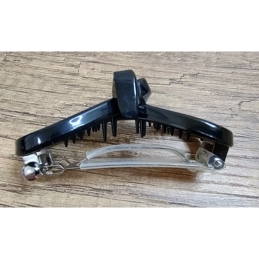 Acrylic Black Bow Barrett Stay Tight French Style Z32